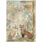 STAMPERIA FOREST DECOUPAGE RICE PAPER A4 - DFSA4951