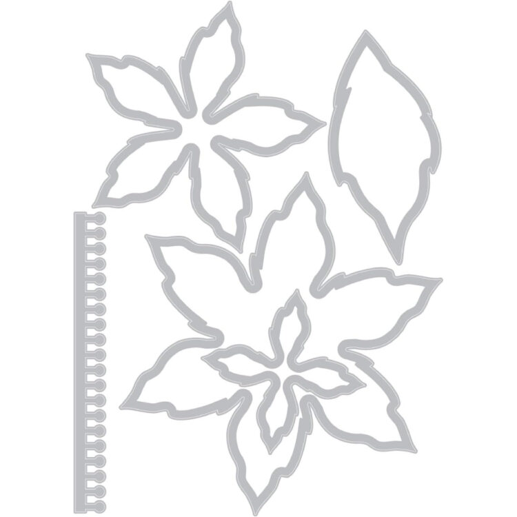 SIZZIX THINLITS CUTTING DIES - ELEGANT POINSETTIA - Image 4