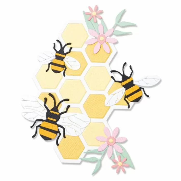 SIZZIX THINLITS CUTTING DIES - BEE HIVE - Image 2