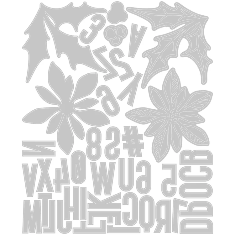SIZZIX THINLITS CUT DIES - SEASONAL SKETCH - Image 3