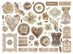 STAMPERIA OLD LACE CARDBOARD FIGURINES 46 PCS. DFLDC107 - Image 2