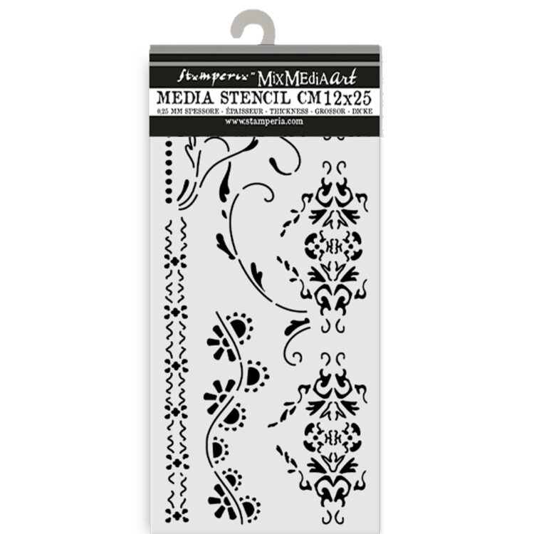 STAMPERIA OLD LACE - PATTERN 12 X 25 CM - KSTDL104 - Image 2