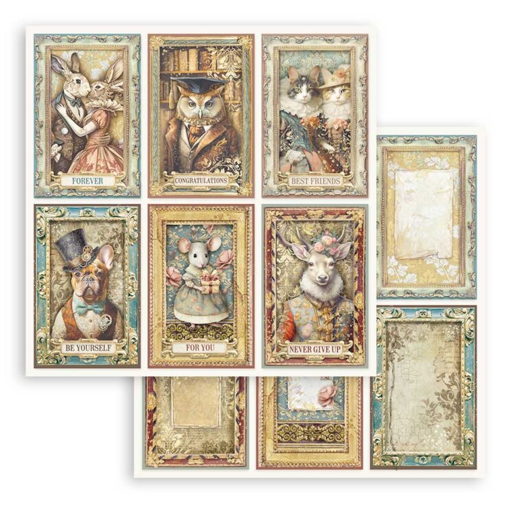 STAMPERIA ALTEREGO PAPER BLOCK 20.3/20.3 CM - SBBS115 - Image 8
