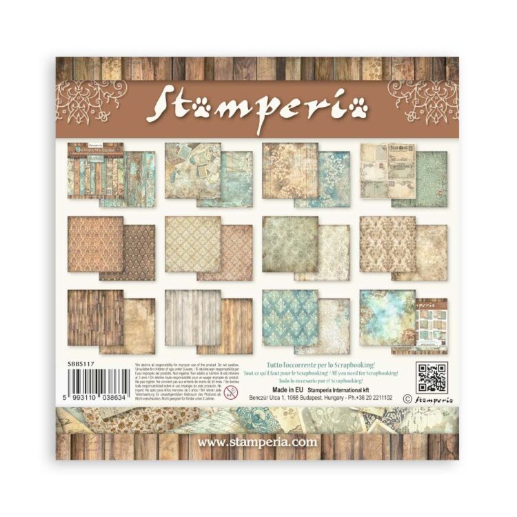 STAMPERIA ALTEREGO PAPER BLOCK 20.3/20.3 CM - SBBS117 - Image 34
