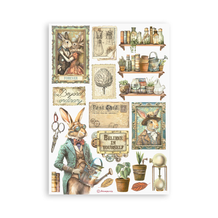 STAMPERIA ALTEREGO WASHI PAD 8 SHEETS A5 -SBW12 - Image 7