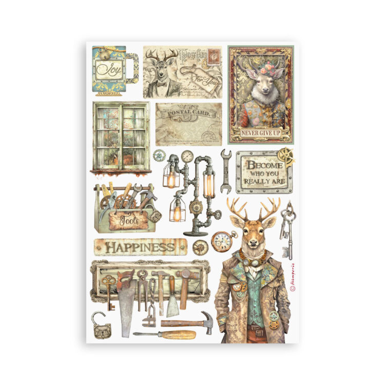 STAMPERIA ALTEREGO WASHI PAD 8 SHEETS A5 -SBW12 - Image 6