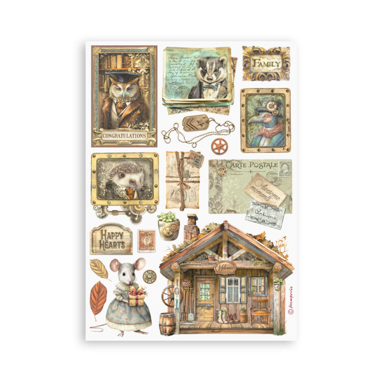 STAMPERIA ALTEREGO WASHI PAD 8 SHEETS A5 -SBW12 - Image 5
