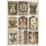 STAMPERIA OLD LACE DECOUPAGE RICE PAPER A4 - DFSA4962