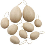 CREATIV PAPIER-MÂCHÉ EGGS ASSORTED 3/4 CM