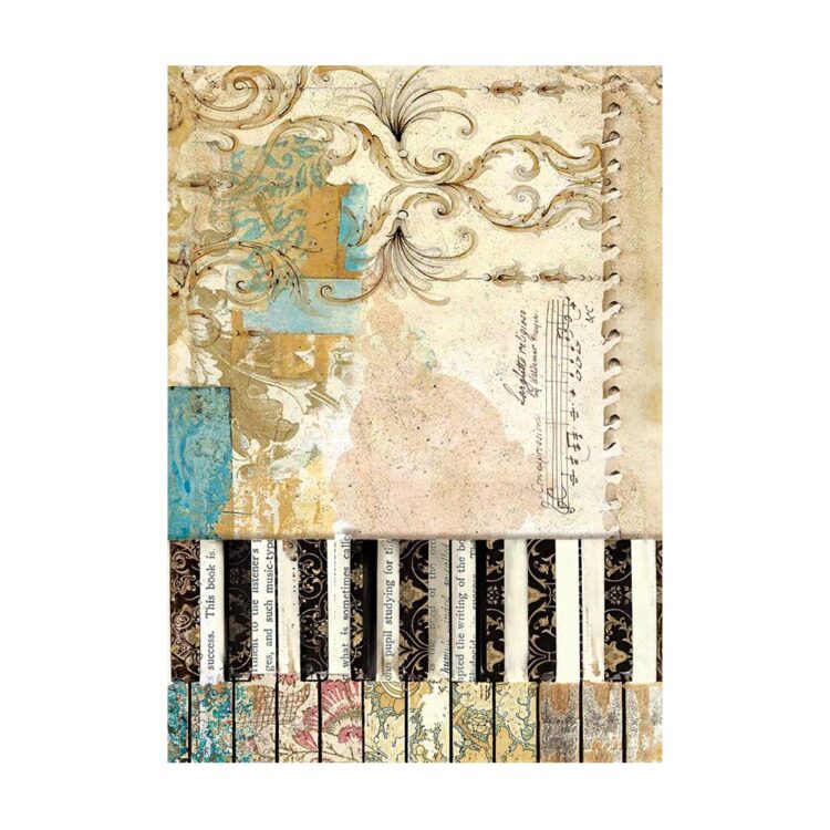 STAMPERIA MUSIC DECOUPAGE PAPER 8PCS. A6 DFSAK6033 - Image 8