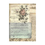 STAMPERIA MUSIC DECOUPAGE PAPER 8PCS. A6 DFSAK6033 - Image 5