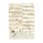 STAMPERIA MUSIC DECOUPAGE PAPER 8PCS. A6 DFSAK6033 - Image 3
