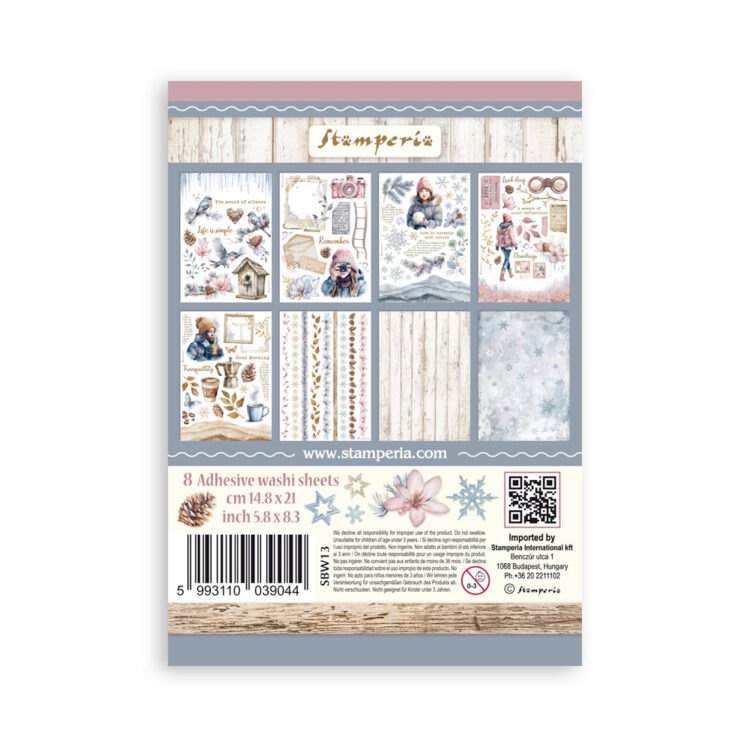 STAMPERIA DEWDROPS WASHI PAD 8 SHEETS A5 -SBW13 - Image 9