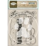 STAMPERIA MUSIC SILICONE PRINTING 14/18CM - WTK204