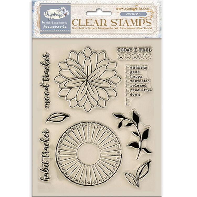 STAMPERIA DEWDROPS SILICONE PRINTING 14/18CM - WTK205 - Image 2