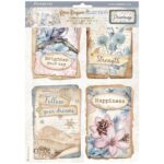 STAMPERIA DEWDROPS PAPER SELECTION 6PCS. A4 DFSA4XDD
