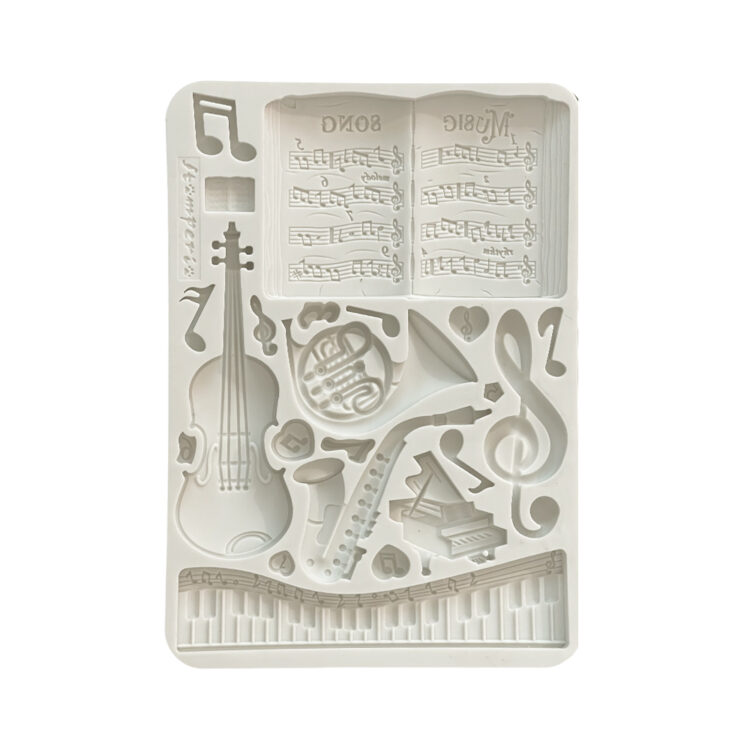 STAMPERIA MUSIC SILICONE MOLD KACMA547 - Image 1