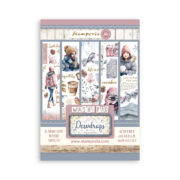 STAMPERIA DEWDROPS WASHI PAD 8 SHEETS A5 -SBW13