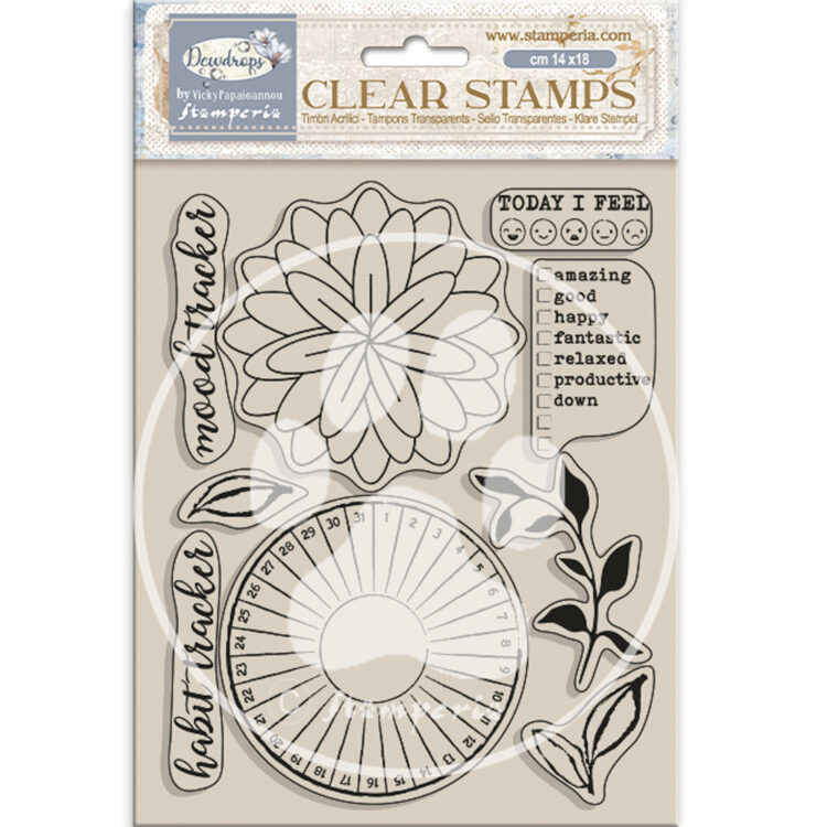 full_WTK205_1A STAMPERIA DEWDROPS SILICONE PRINTING 14/18CM - WTK205 - Image 1