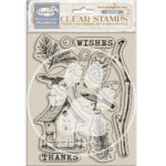 STAMPERIA DEWDROPS SILICONE STAMP 14/18CM - WTK206