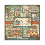 STAMPERIA ART OF TRAVELLING BLOCK 20.3/20.3 CM -SBBSXB07