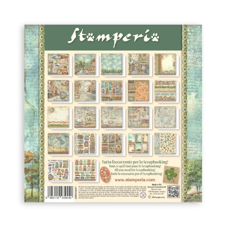 STAMPERIA ART OF TRAVELLING BLOCK 20.3/20.3 CM -SBBSXB07 - Image 10