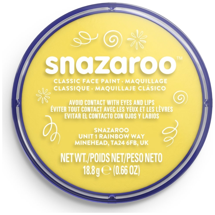 100590 SNAZAROO FACE PAINT 18ML. - YELLOW LIGHT - Image 1