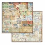 STAMPERIA ART OF TRAVELLING CARDBOARD 30.5/30.5CM-SBB1040