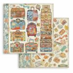 STAMPERIA ART OF TRAVELLING CARDBOARD 30.5/30.5CM - SBB1042