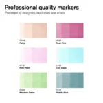 W&N PROMARKER SET OF 6 COLORS PASTEL TONES - Image 3