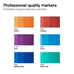 W&N PROMARKER SET OF 6 COLORS RICH TONES - Image 2
