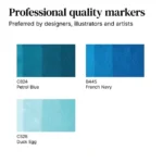 W&N PROMARKER SET OF 3 COLORS BLUE TONES - Image 3