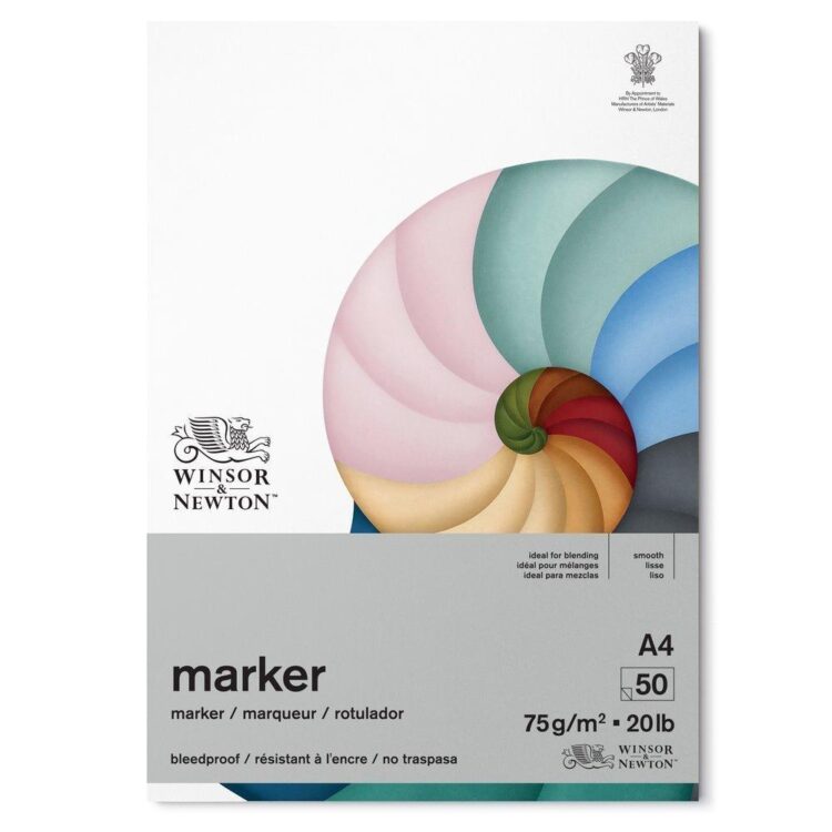 W&N MARKER SKETCHBOOK A4 50 SHEETS, 75 G - Image 1