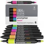 W&N PROMARKER SET 6 CV NEON