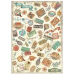 STAMPERIA ART OF TRAVELLING DECOUPAGE PAPER 8PCS A6 DFSAK6035 - Image 7