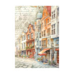 STAMPERIA ART OF TRAVELLING DECOUPAGE PAPER 8PCS A6 DFSAK6035 - Image 6