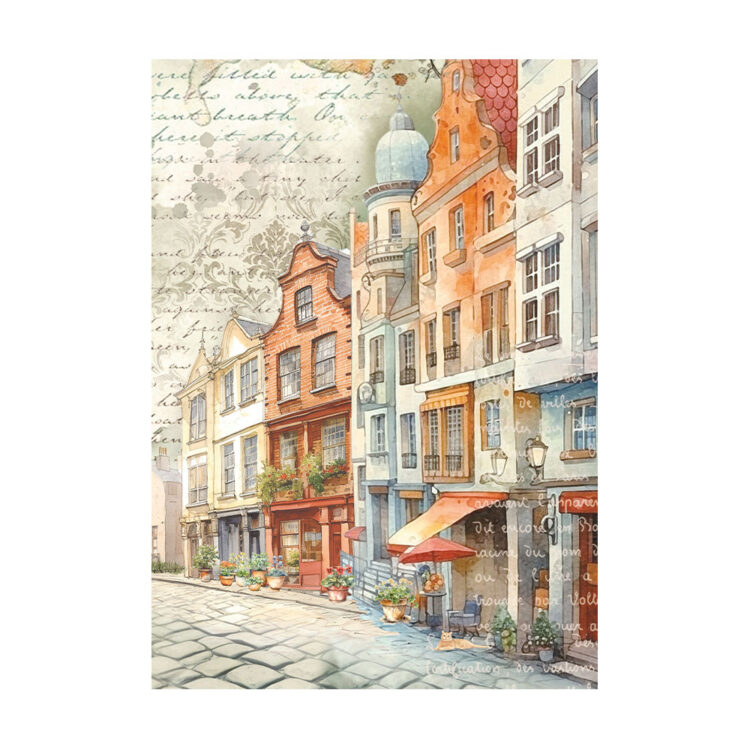 STAMPERIA ART OF TRAVELLING DECOUPAGE PAPER 8PCS A6 DFSAK6035 - Image 6
