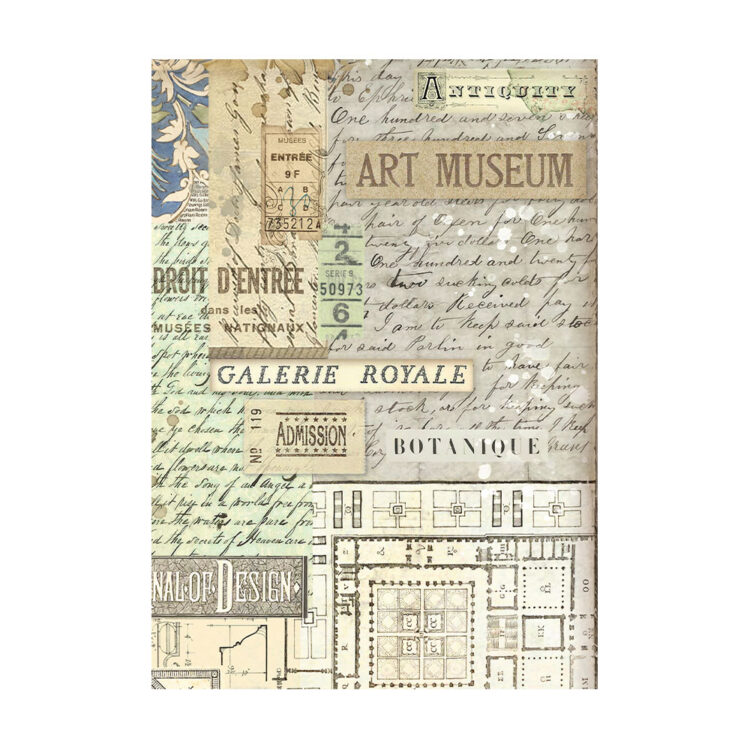 STAMPERIA ART OF TRAVELLING DECOUPAGE PAPER 8PCS A6 DFSAK6035 - Image 9