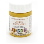 DECOLA ACRYLIC PAINT FOR GLASS AND CERAMICS 50 ML - OCHER LIGHT