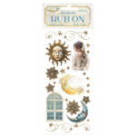STAMPERIA MASQUERADE STICKERS RUB ON 10.16/21.6CM-DFLRB136