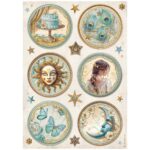 STAMPERIA MASQUERADE DECOUPAGE RICE PAPER A4-DFSA4981