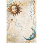 STAMPERIA MASQUERADE DECOUPAGE RICE PAPER A4-DFSA4982