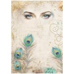 STAMPERIA MASQUERADE DECOUPAGE RICE PAPER A4-DFSA4984