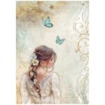 STAMPERIA MASQUERADE DECOUPAGE RICE PAPER A4-DFSA4985