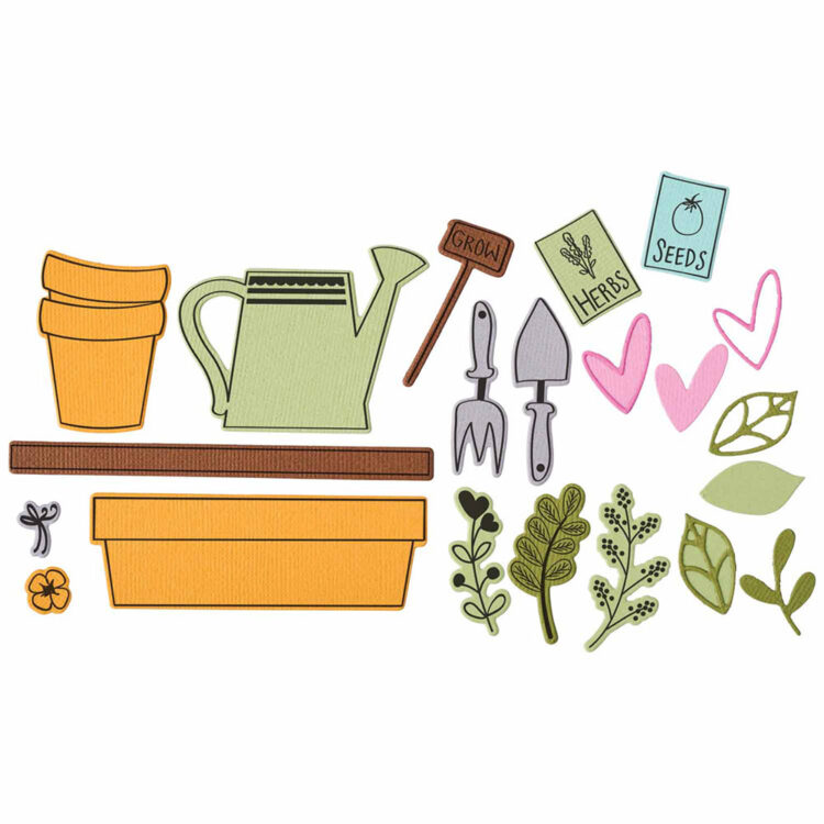 666797 (2) SIZZIX THINLITS CUT DIES - GREENHOUSE FINDS 2 - Image 1