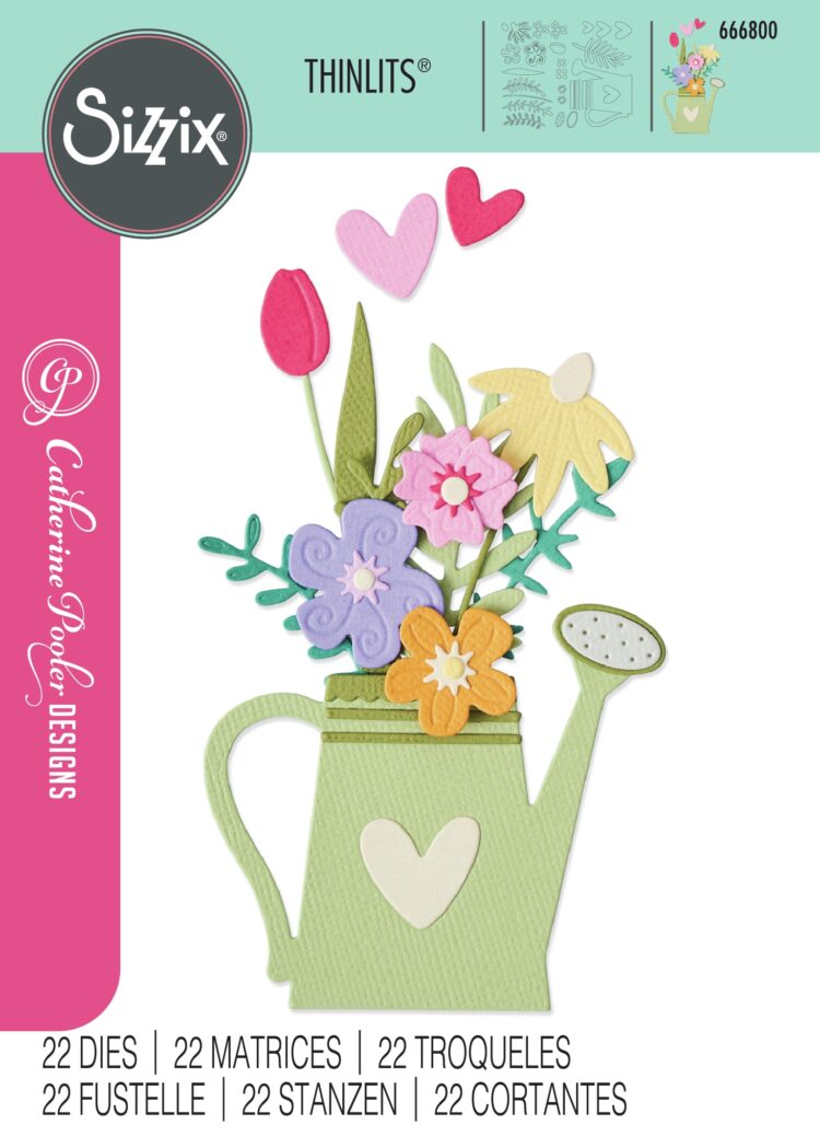 SIZZIX THINLITS CUT DIES - SPRINKLED WITH LOVE - Image 2