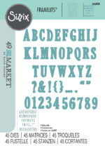 SIZZIX THINLITS CUTTING DIES - FINE LINE ALPHA 02 - Image 2