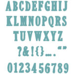 SIZZIX THINLITS CUTTING DIES - FINE LINE ALPHA 02