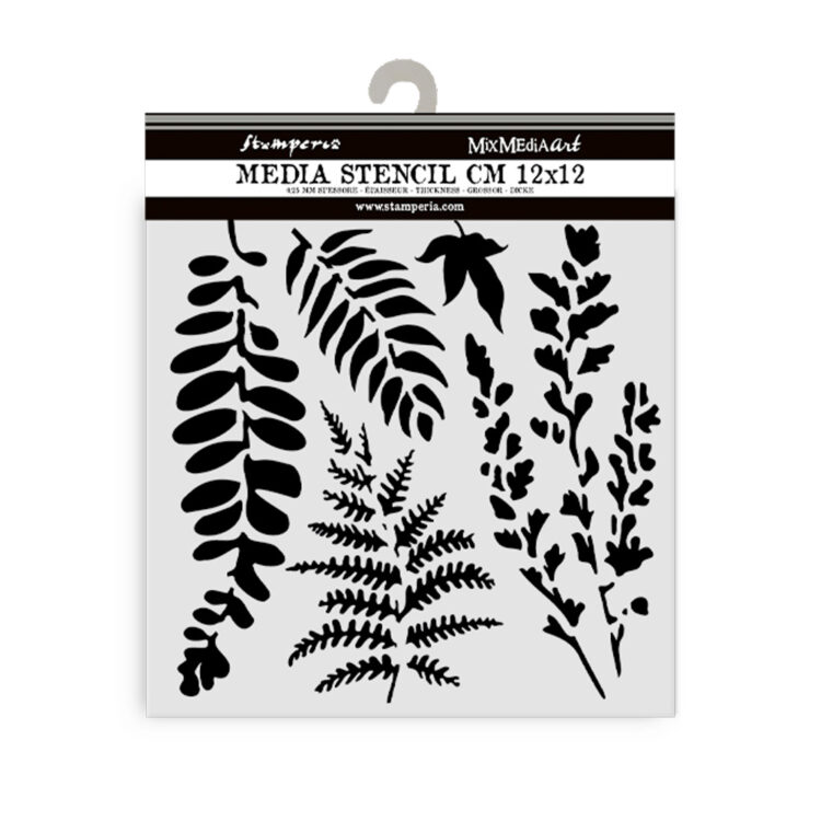 KSTDS14_1A STAMPERIA LEAVES PATTERN 12 X 12 CM - KSTDS - 14 - Image 1
