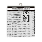 STAMPERIA NUMBERS PATTERN PATTERN 12 X 12 CM - KSTDS-22 - Image 2